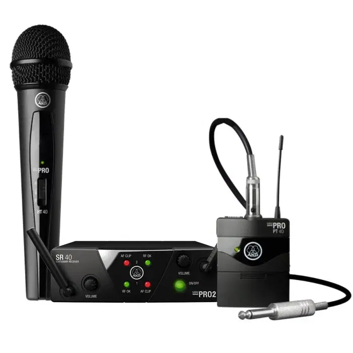 AKG Sistema Inalámbrico Uhf Instrumental Band Us25A/C Con 1 Petaca, 1 Micrófono Y Receptor
