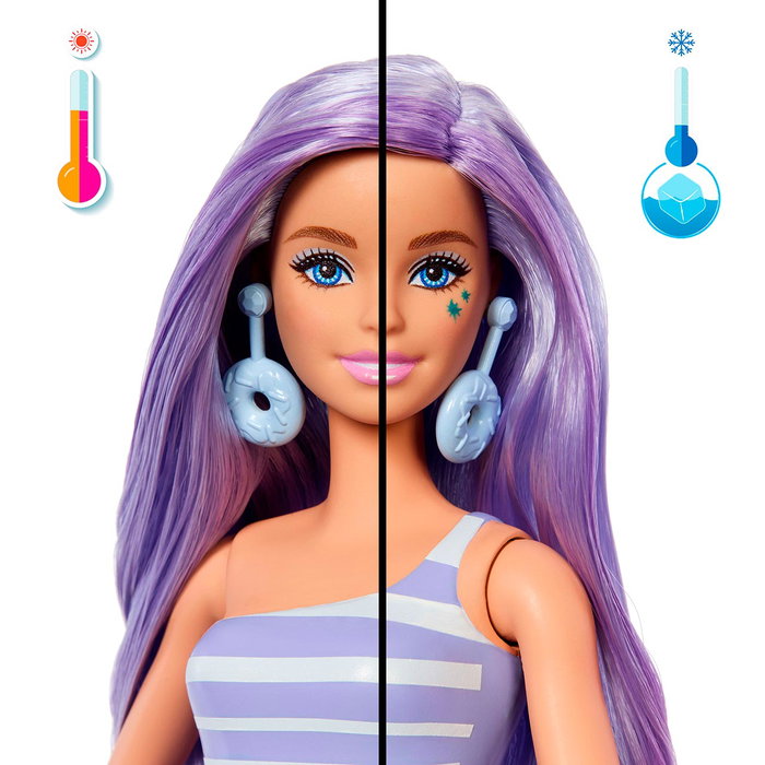 Mattel Barbie Pop Reveal Dulces Donut Dreams con vaso morado