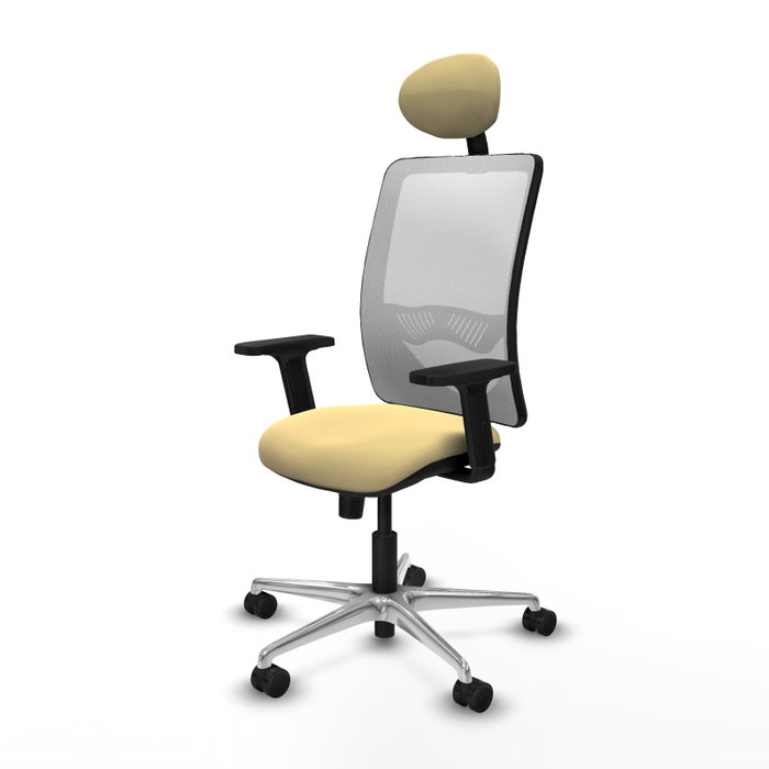 PIQUERAS Y CRESPO Silla de oficina Zulema Crema y Blanco PIQUERAS Y CRESPO Silla de oficina Zulema Crema y Blanco
