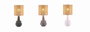 DKD Home Decor Lámpara de Sobremesa de Cerámica y Ratán Surtido de 3 Colores (Pack de 6)</html>