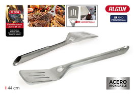 Algon Bbq Pala Barbacoa Acero 44 cm Largo x 9 cm Ancho x 2 cm Alto (12 Unidades)