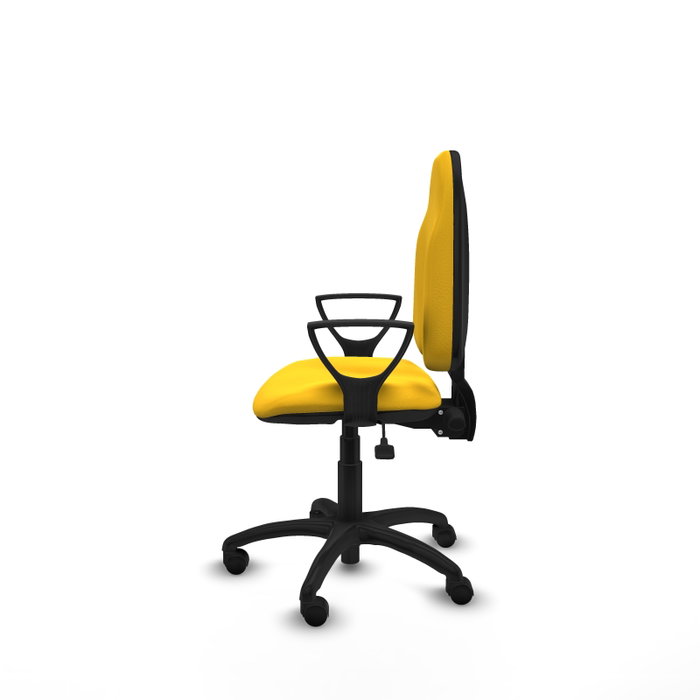PIQUERAS Y CRESPO Silla de oficina Algarra con mecanismo Asincro, Similpiel Amarillo PIQUERAS Y CRESPO Silla de oficina Algarra con mecanismo Asincro, Similpiel Amarillo