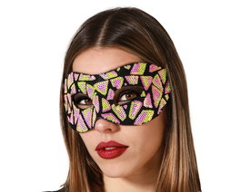 Antifaz Máscara Veneciana Rosa Mujer Adulto para Fiestas de Disfraces y Carnaval