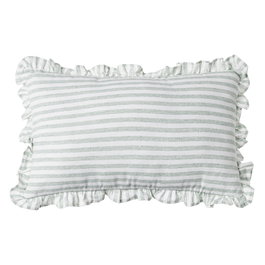 Cojín Rayas Gris Algodón 50 X 30 cm (Set de 2)