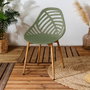 Home Deco Factory Silla Exterior Verde Alameda