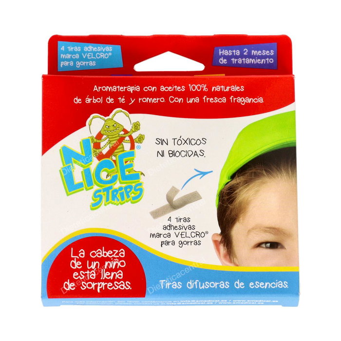 NO LICE NO LICE STRIPS tiras auto-adhesivas antipiojos 2ud NO LICE NO LICE STRIPS tiras auto-adhesivas antipiojos 2ud