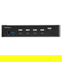 StarTech 4K 60Hz HDMI KVM Switch de 4 Puertos - Conmutador para 1 Monitor, HDR, Audio, USB 3.0 Hub, Modelo con Teclas de Acceso Directo
