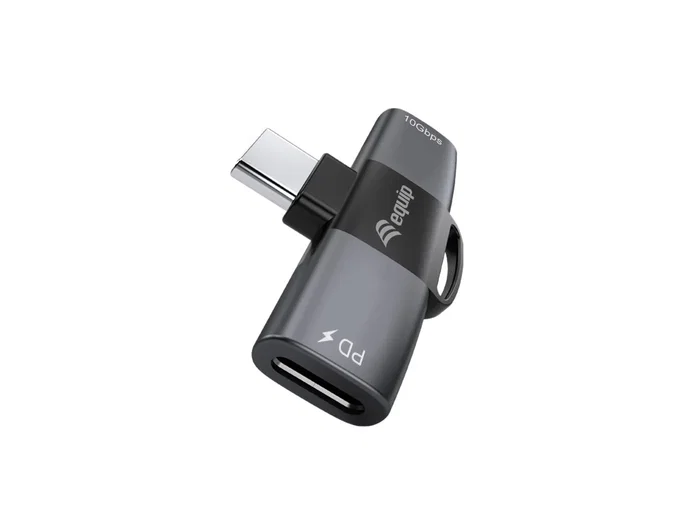 Equip Adaptador USB-C a 2x USB-C 10Gbps PD 100W Gris Equip Adaptador USB-C a 2x USB-C 10Gbps PD 100W Gris