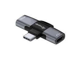 Equip Adaptador USB-C a 2x USB-C 10Gbps PD 100W Gris