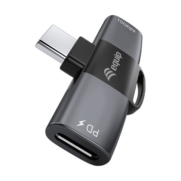 Equip Adaptador USB-C a 2x USB-C 10Gbps PD 100W Gris