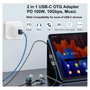 Equip Adaptador USB-C a 2x USB-C 10Gbps PD 100W Gris