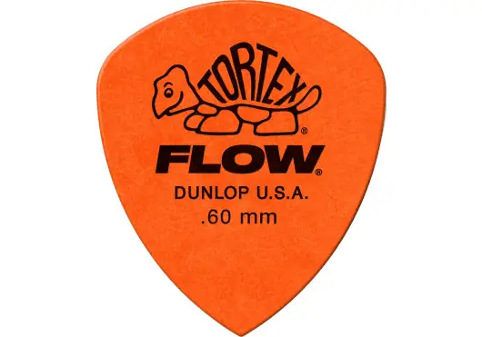 DUNLOP Tortex Flow Púas para Guitarra Pack de 12, Grosor 0.60 mm, Dimensiones 5 x 6 x 0.7 cm DUNLOP Tortex Flow Púas para Guitarra Pack de 12, Grosor 0.60 mm, Dimensiones 5 x 6 x 0.7 cm