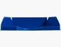 Q-connect Bandeja sobremesa plástico azul opaco 240x70x340 mm