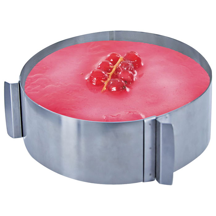 Cuisy Molde Aro Extensible Acero Inoxidable Horno Diámetro 8,5-15 cm Altura 5 cm