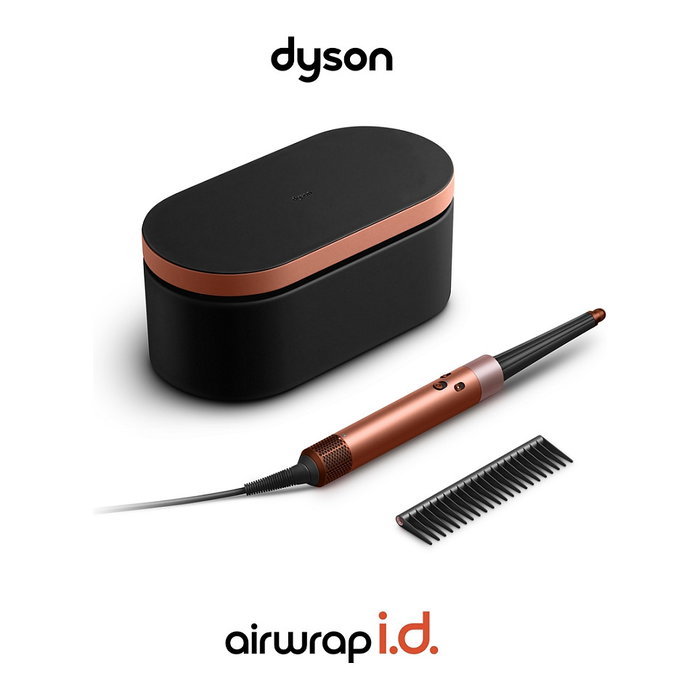 Dyson Airwrap i.d. Straight & Wavy Multistyler Cerámico Herramienta de Peinado con Accesorios para Alisar, Rizar y Secar Negro Rosa Oro