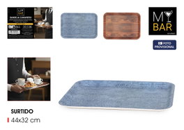 My Bar Bandeja de Servir Plástica 44x32cm (Pack de 24) SURTIDO Inde