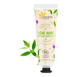 FLEURANCE NATURE Crema de Manos Verbena Exótica, Hidratante con Karité y Aloe Vera, Tubo 30ml
