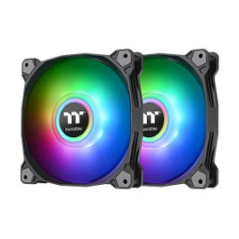 Thermaltake Fan Pure Duo 12 ARGB Sync Pack de 2 Ventiladores Negros para Radiador