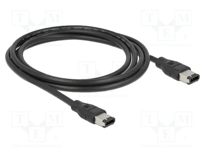 DeLOCK Kabel FireWire 6 Pin Macho a 6 Pin Macho, 2 m, Gris DeLOCK Kabel FireWire 6 Pin Macho a 6 Pin Macho, 2 m, Gris