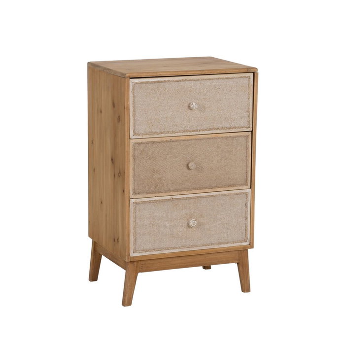 Ixia Mesita Natural DM-Madera 46 x 37 x 76 cm