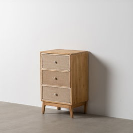Ixia Mesita Natural DM-Madera 46 x 37 x 76 cm