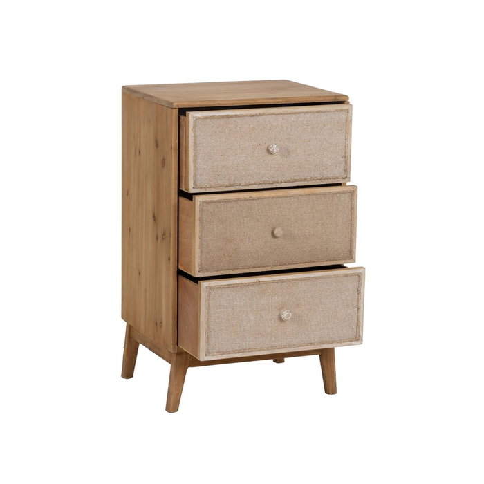 Ixia Mesita Natural DM-Madera 46 x 37 x 76 cm