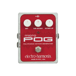 EHX Micro Pog Pedal Generador Polifónico de Octavas con Fuente de Alimentación 9,6DC-200 PSU
