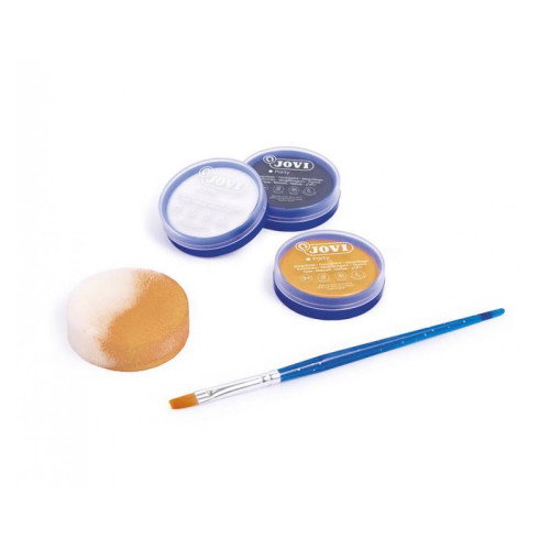 Jovi Set de Maquillaje en Crema ANIMALS con 3 Botes de 8 ml y Accesorios
