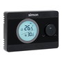 Simon AF521101 Termostato Digital On/Off, Control de Temperatura con Pantalla Retroiluminada, Compatible con Calefacción y Aire Acondicionado, Rango 5°C-30°C, Negro