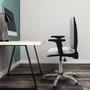 PIQUERAS Y CRESPO Silla de oficina Aýna Gris claro con mecanismo Asincro