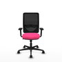 PIQUERAS Y CRESPO Silla de oficina Zulema Rosa y Negro