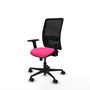 PIQUERAS Y CRESPO Silla de oficina Zulema Rosa y Negro
