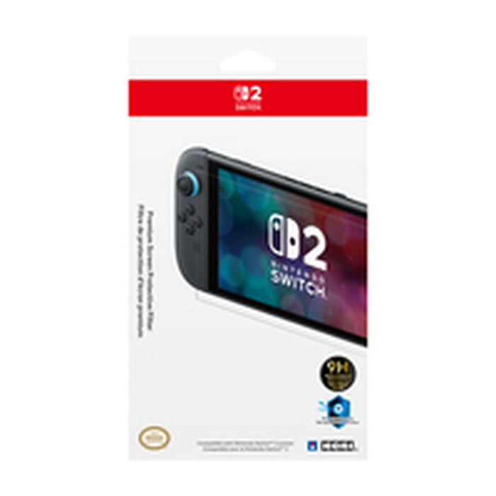 HORI Protector de pantalla de vidrio templado premium para Nintendo Switch 2, Anti-luz azul, Dureza 9h