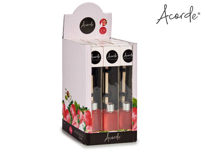 Acorde Mikado 30 ml Fresa 4.4x8x2.9 cm (Set de 24)