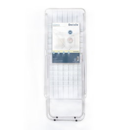 Dovelis Tendedero plegable Chande de 2 alas, acero pintado, 180x50x90cm, Blanco