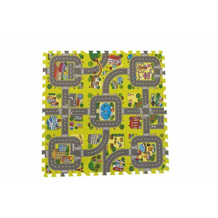 Creaciones Llopis Puzzle City Eva 30X30X1Cm, Bolsa Red