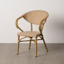 Silla Beige Aluminio-Textileno Exterior 57 X 58,50 X 82 cm (Set de 2)