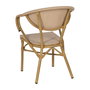 Silla Beige Aluminio-Textileno Exterior 57 X 58,50 X 82 cm (Set de 2)