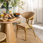 Silla Beige Aluminio-Textileno Exterior 57 X 58,50 X 82 cm (Set de 2)