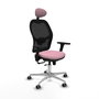 PIQUERAS Y CRESPO Silla de oficina Jorquera Rosa con mecanismo Sincro/Traslack