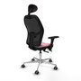 PIQUERAS Y CRESPO Silla de oficina Jorquera Rosa con mecanismo Sincro/Traslack