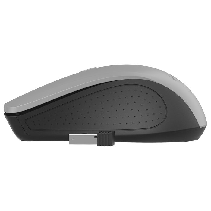 Gembird MUSW-4B-04-BG Ratón Óptico Inalámbrico RF 4 Botones 1600 DPI para Mano Derecha, Color Negro Gris Gembird MUSW-4B-04-BG Ratón Óptico Inalámbrico RF 4 Botones 1600 DPI para Mano Derecha, Color Negro Gris