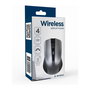 Gembird MUSW-4B-04-BG Ratón Óptico Inalámbrico RF 4 Botones 1600 DPI para Mano Derecha, Color Negro Gris