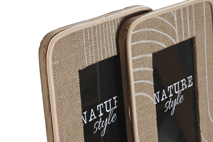 DKD Home Decor Curvy boho Marco de Fotos 10x15 Marrón MDF 1.5 x 23 x 18 cm (4 Unidades) DKD Home Decor Curvy boho Marco de Fotos 10x15 Marrón MDF 1.5 x 23 x 18 cm (4 Unidades)