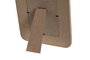 DKD Home Decor Curvy boho Marco de Fotos 10x15 Marrón MDF 1.5 x 23 x 18 cm (4 Unidades)
