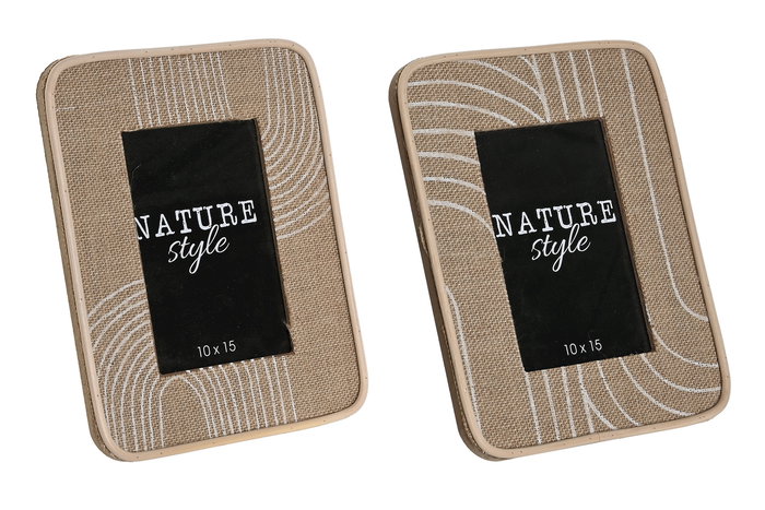 DKD Home Decor Curvy boho Marco de Fotos 10x15 Marrón MDF 1.5 x 23 x 18 cm (4 Unidades) DKD Home Decor Curvy boho Marco de Fotos 10x15 Marrón MDF 1.5 x 23 x 18 cm (4 Unidades)