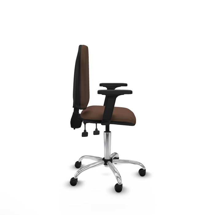 PIQUERAS Y CRESPO Silla de oficina Aýna Marrón oscuro con Brazos 2D PIQUERAS Y CRESPO Silla de oficina Aýna Marrón oscuro con Brazos 2D