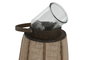 DKD Home Decor Portavelas de Yute y Bambú Natural