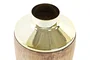 DKD Home Decor Jarrón Acacia Marrón y Dorado 15x15x20 cm