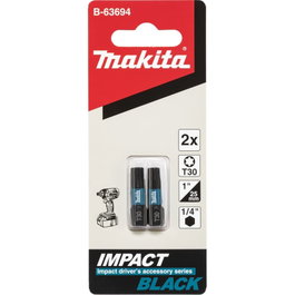 Makita Bit T30 Impact Black 25mm (2 unidades)